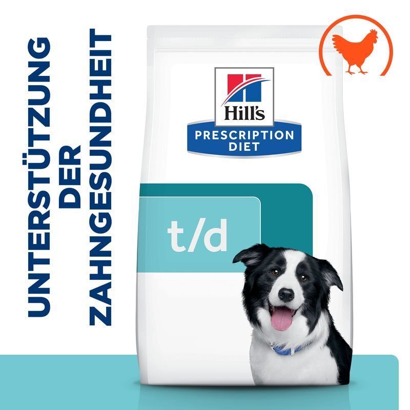 Hill's Zähne Hill's Prescription Diet Dental Care t/d mit Huhn 10 kg