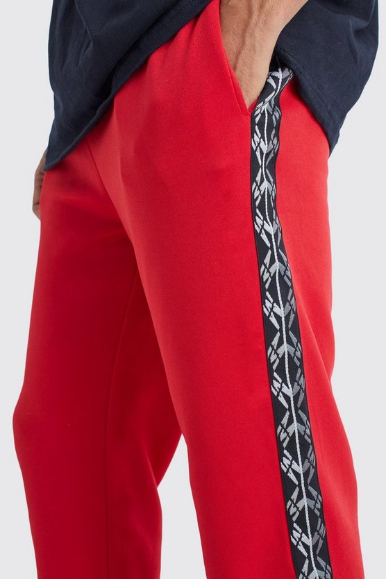 Trikot-Jogginghose mit Seitenstreifen