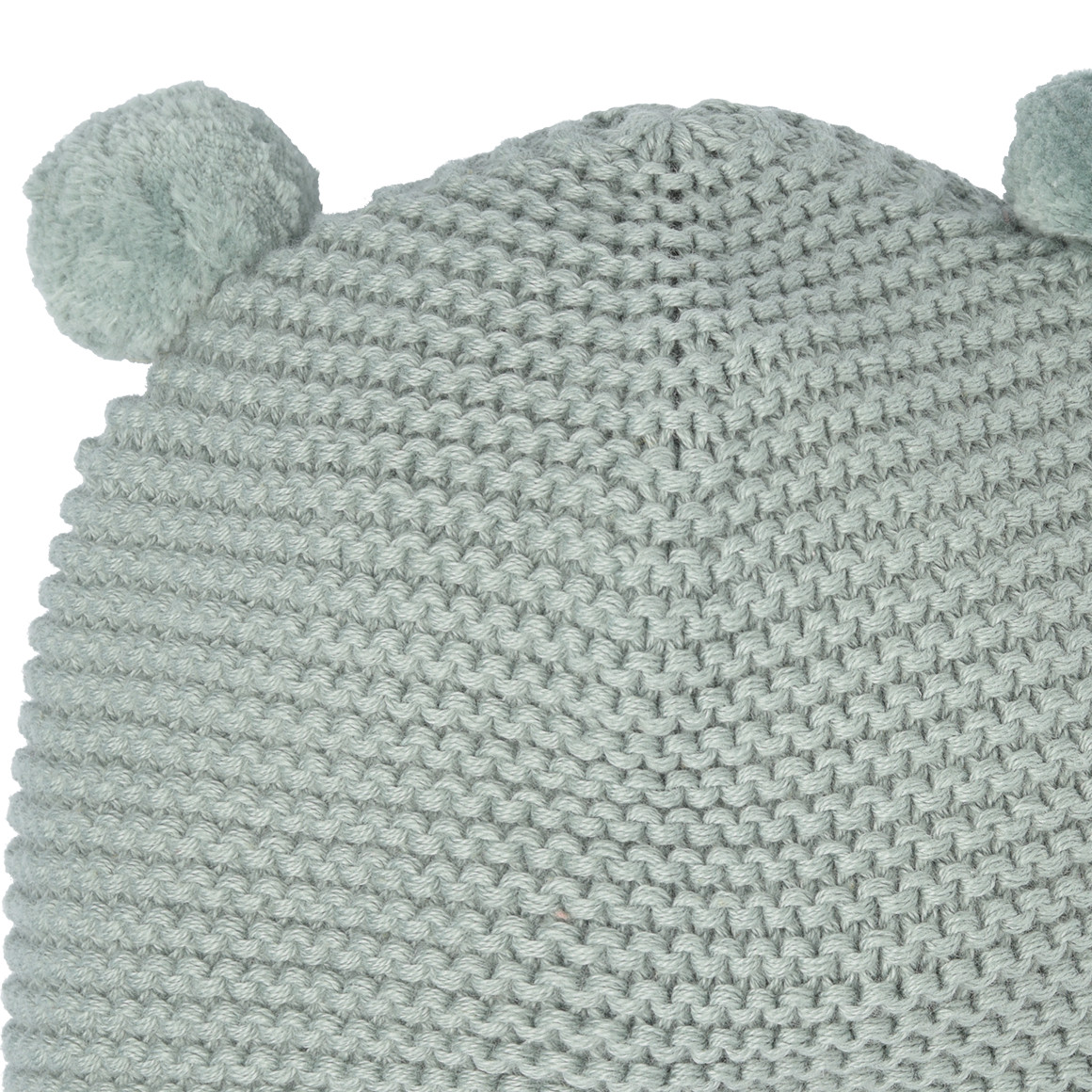 Baby Strickmütze mit Bommeln