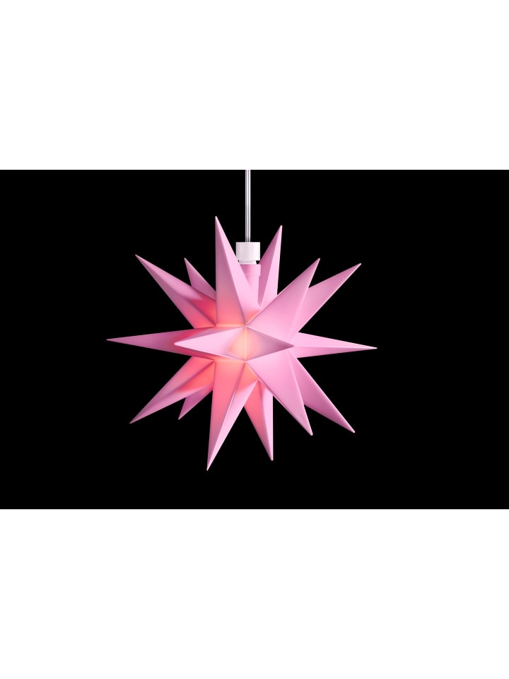 Sterntaler Dekostern | Weihnachtsstern Mini-Stern | Kunststoff | 18-Zacker | Rosa günstig kaufen onesize