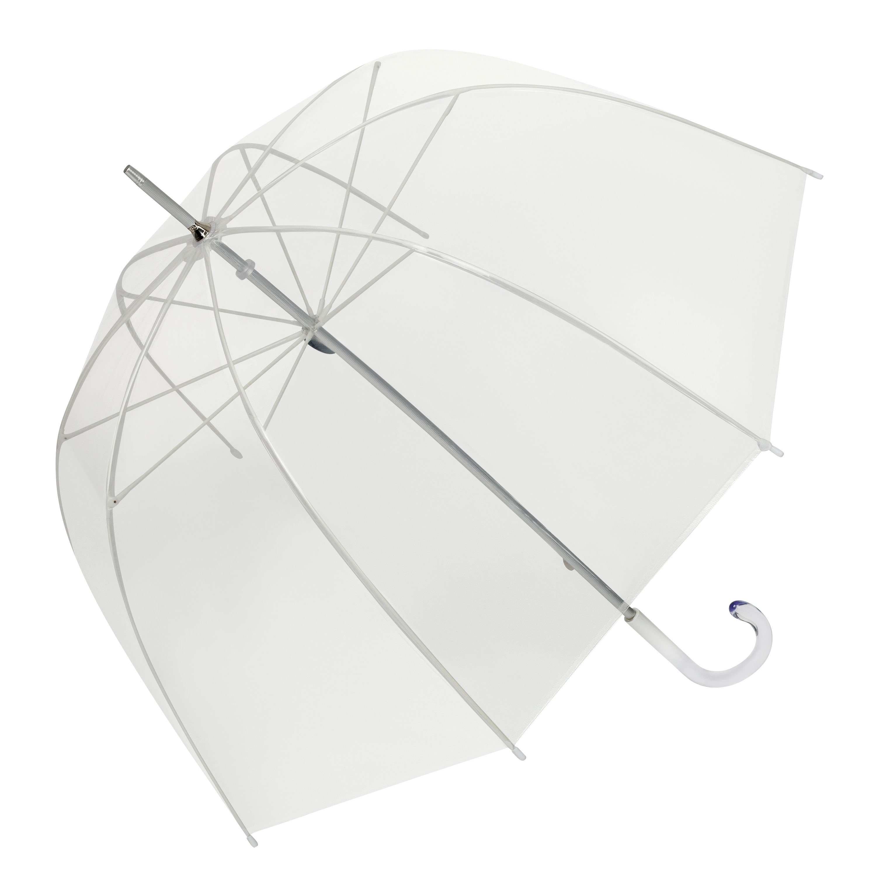 von Lilienfeld Stockregenschirm Melina Glockenschirm Transparent Durchsichtig Hochzeitsschirm, 100 % Polyethylen (KEIN PVC)