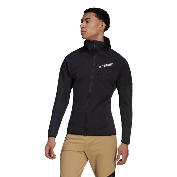TECHROCK FLOOCE WIND HOODED JACKET Herren - Fleecejacke