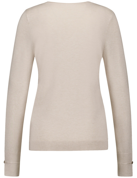 Langarmpullover aus nachhaltigem Feinstrick