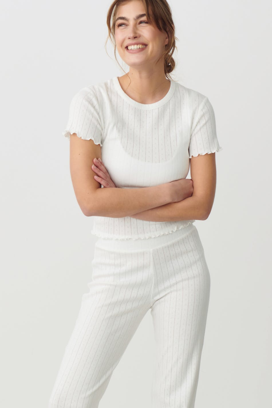 Pointelle pyjamas trousers