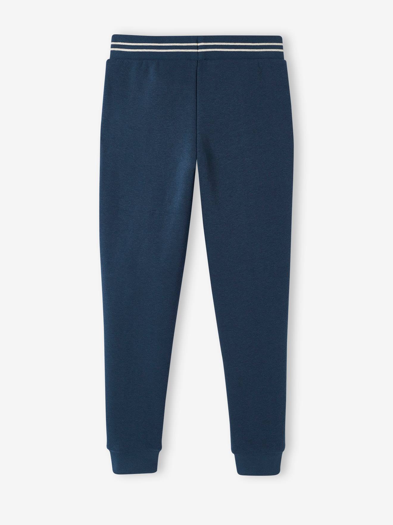 Pantalon jogging sport motif monstre skater garçon marine