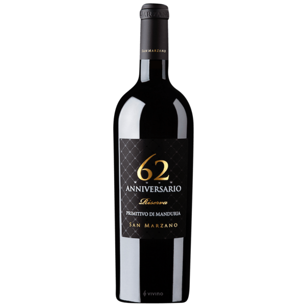 San Marzano62Anniversario Primitivo di Manduria Riserva 2018