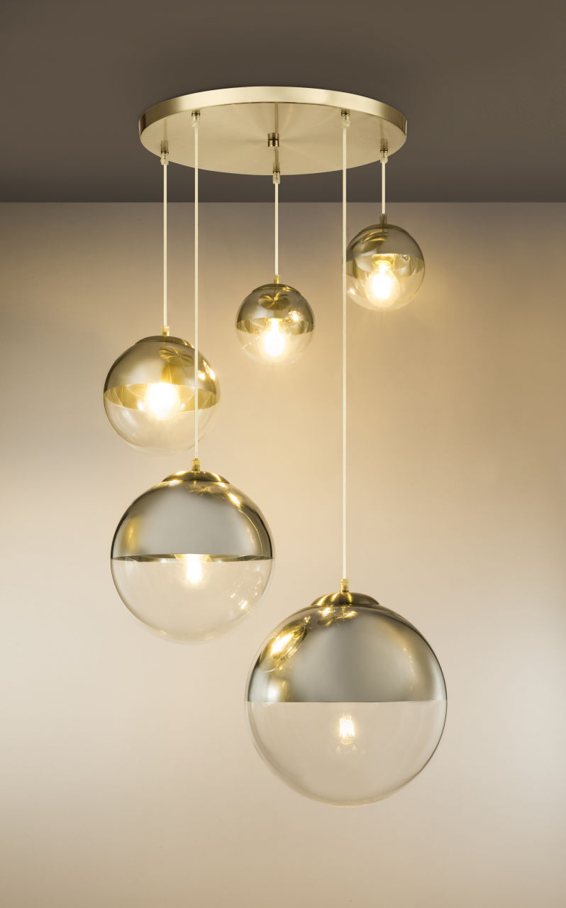 Globo Lighting - VARUS - Hängeleuchte Metall Nickel matt, 3x E27