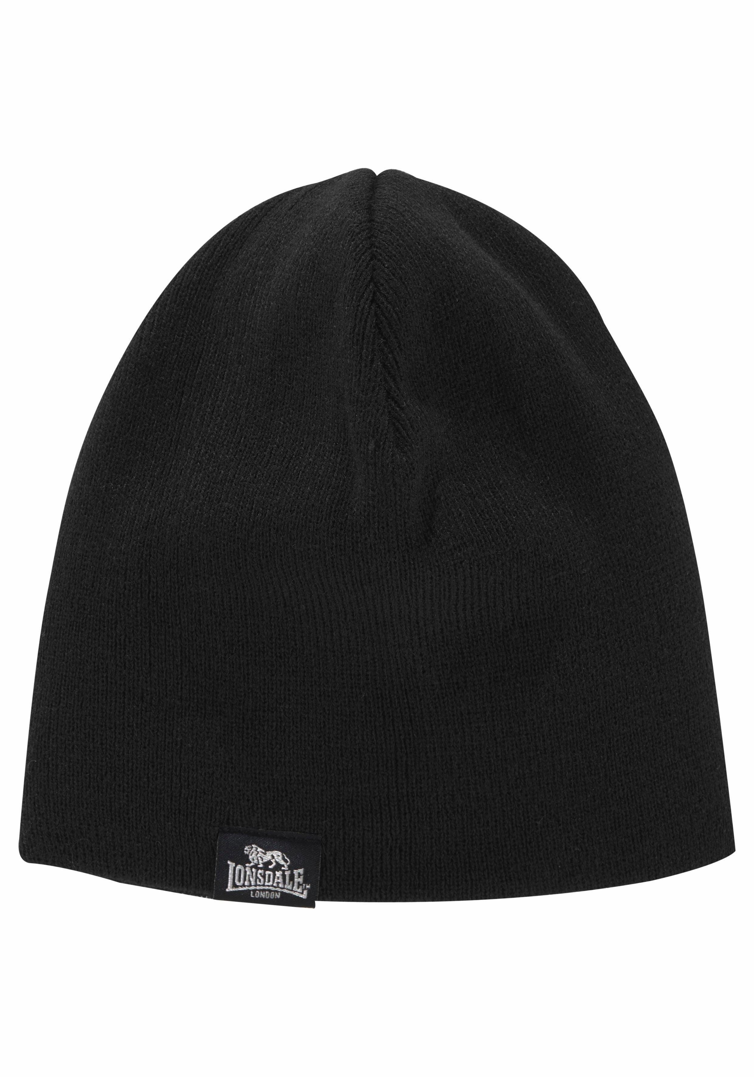 Lonsdale Strickmütze LEAFIELD (Packung, 2-St., mit Schal) Set aus Schal undMütze