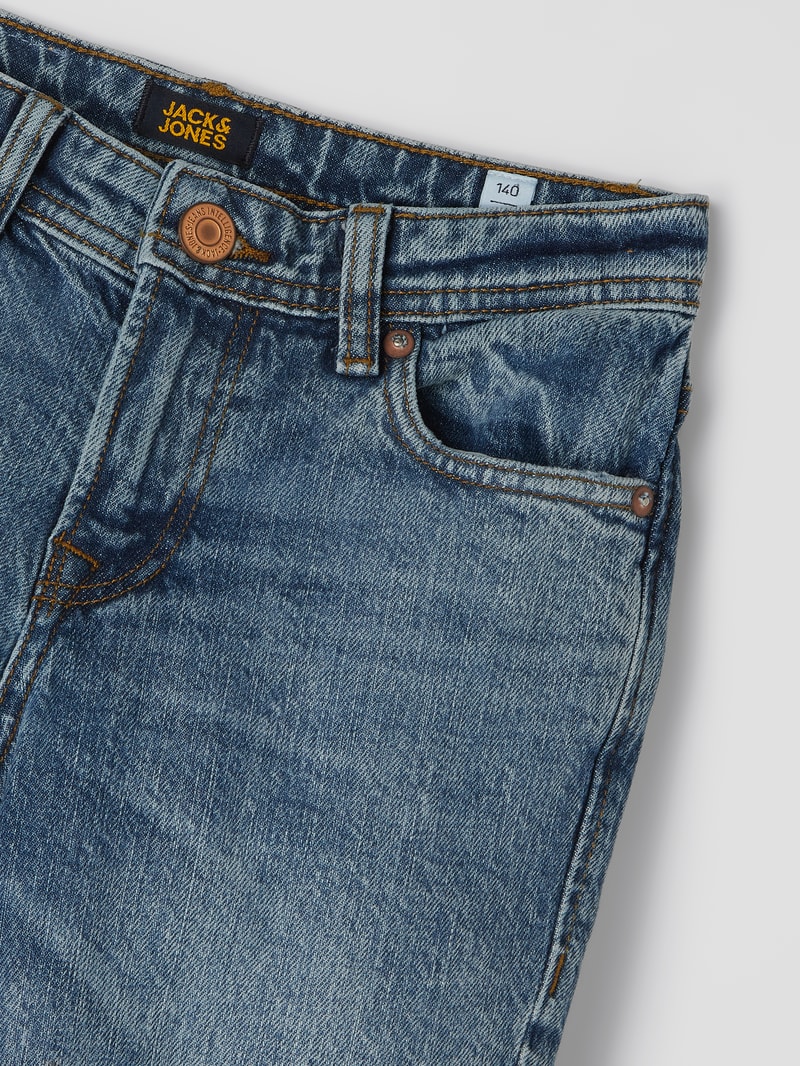 Cropped Jeans mit Bio-Baumwolle Modell 'Frank' in blau