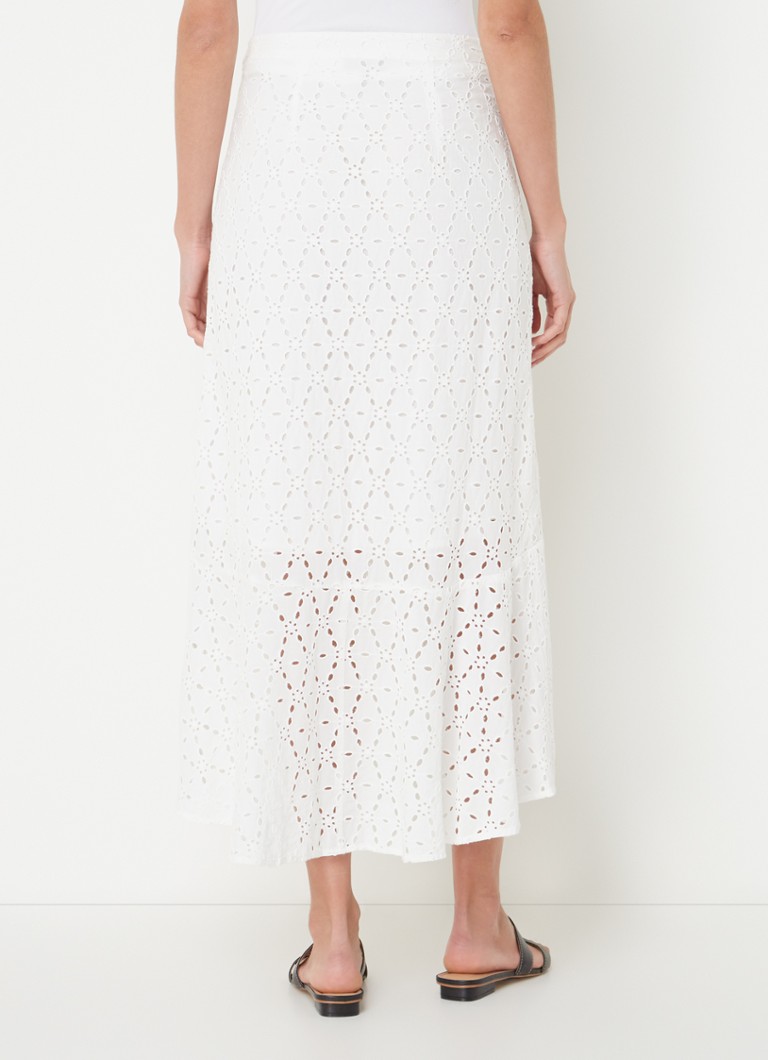 Fustă Phase Eight cu broderie Abla White 08