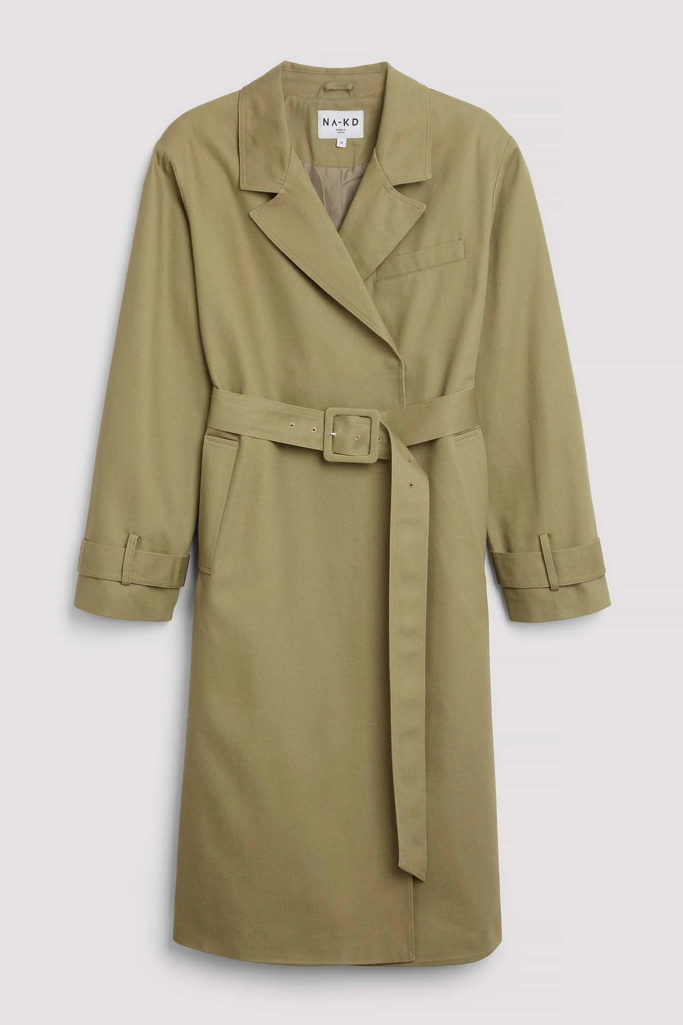 Trenchcoat aus schwerer Baumwolle