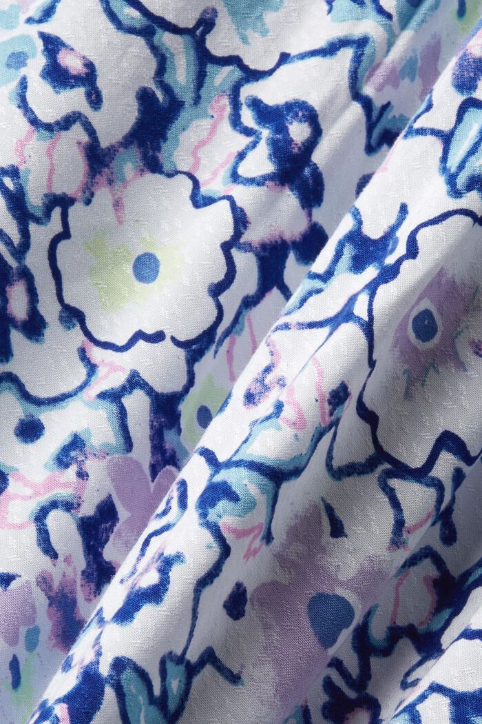 Florales Midikleid mit Schleifen-Detail