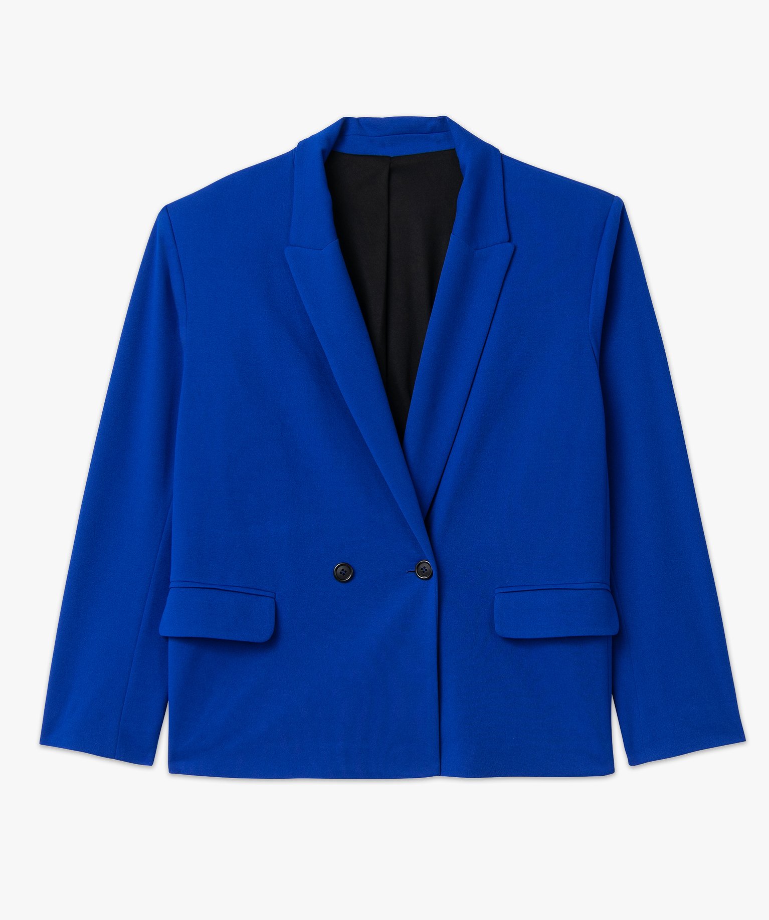 Veste de costume femme grande taille bleu | GEMO