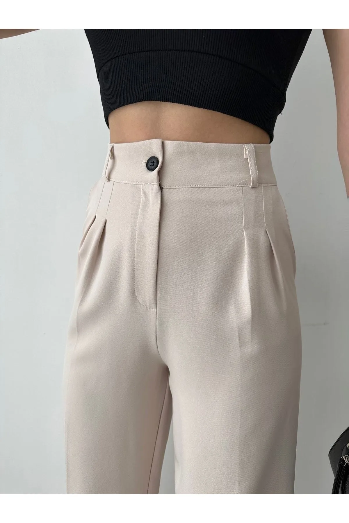 BEJNA  Hose - Beige - Straight
