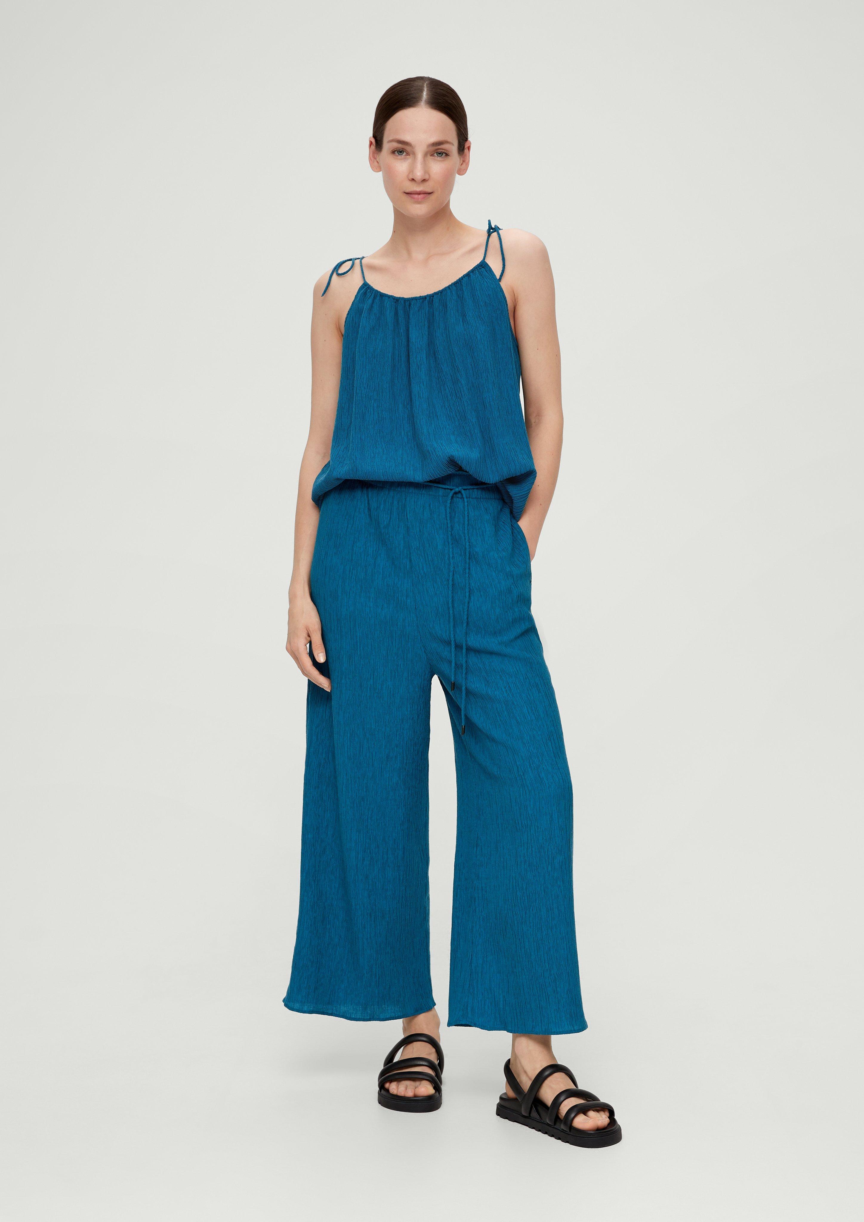 Loose: Culotte mit Crinkle-Struktur  2132314-6768