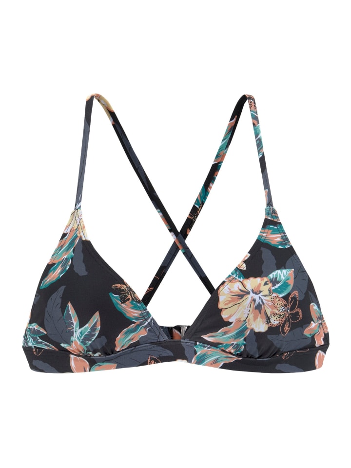 Venice Beach Triangel-Bikini-Top in schwarz-bedruckt günstig kaufen