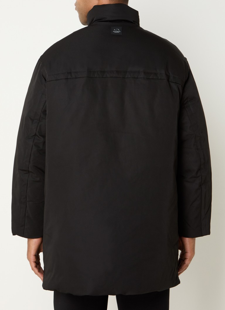 Parka trapuntato Armani Exchange con tasche con zip e patta