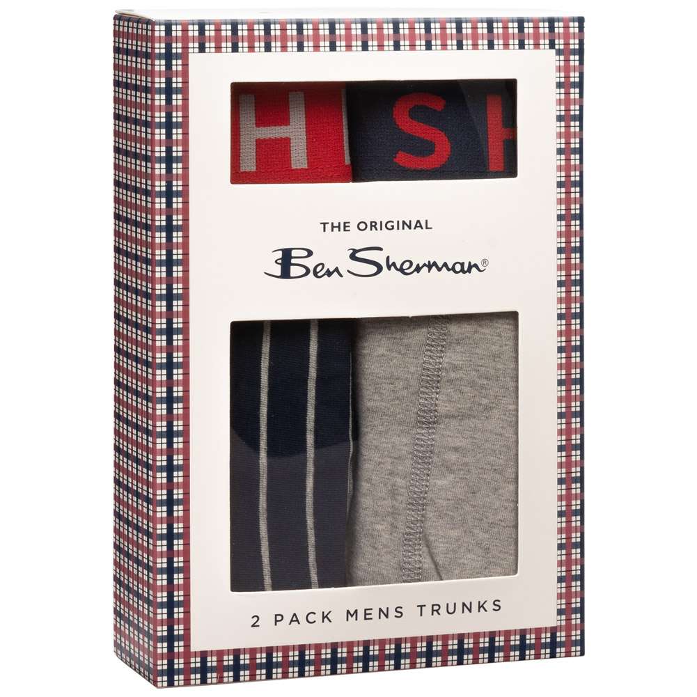 BEN SHERMAN Kendrick Herren Boxershorts 2er-Pack U5-1307-BS-2PKA
