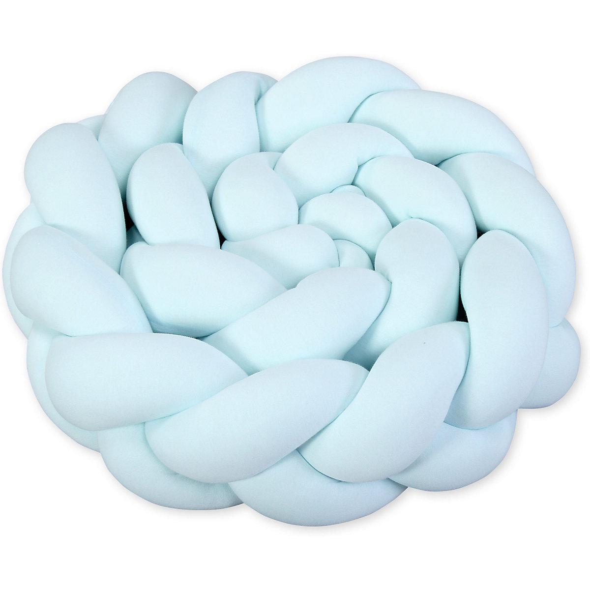 Nestchenschlange babybay, geflochten, aqua, 200 cm