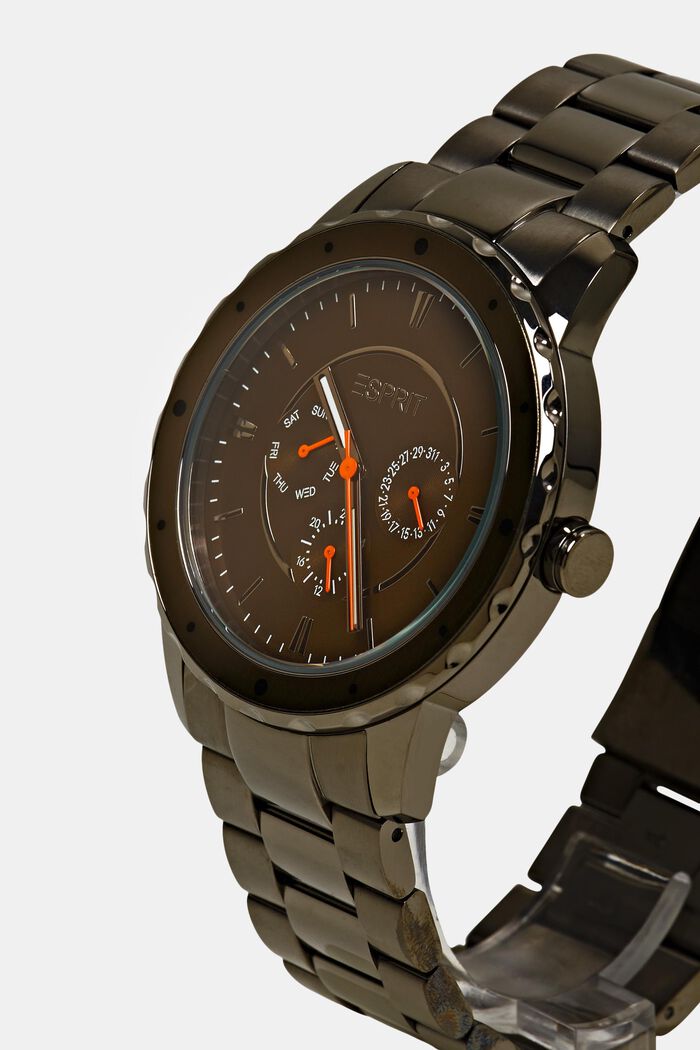 Edelstahl-Uhr mit Gliederarmband