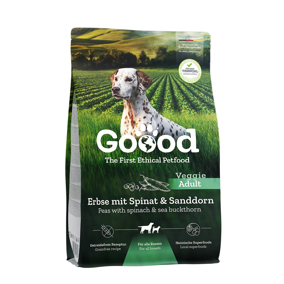 Goood Adult Veggie Erbse mit Spinat & Sanddorn bei ZooRoyal