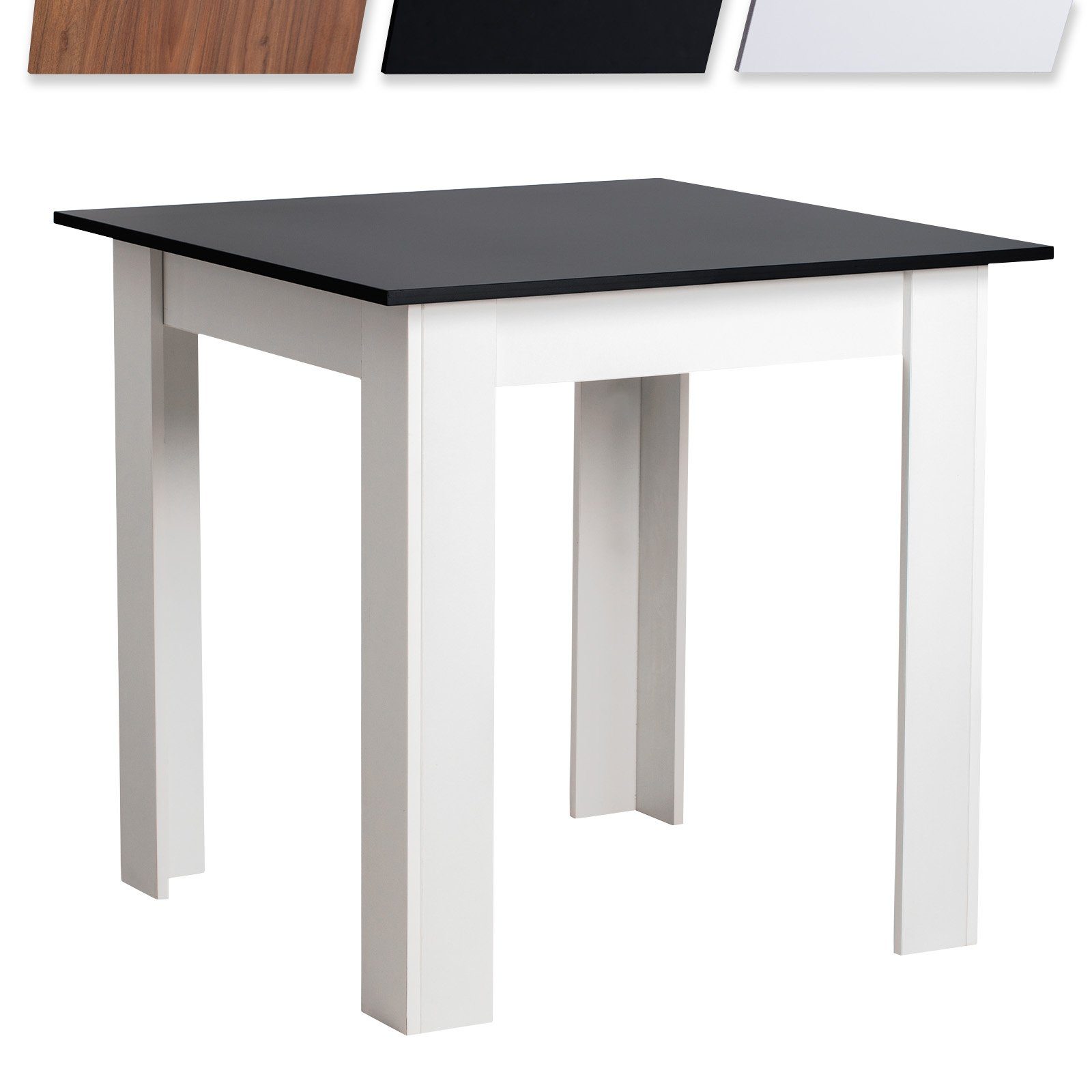 MIADOMODO Esstisch Esstisch - Quadratisch, 80x80x76,5cm, für 4 Personen, MDF, Farbwahl