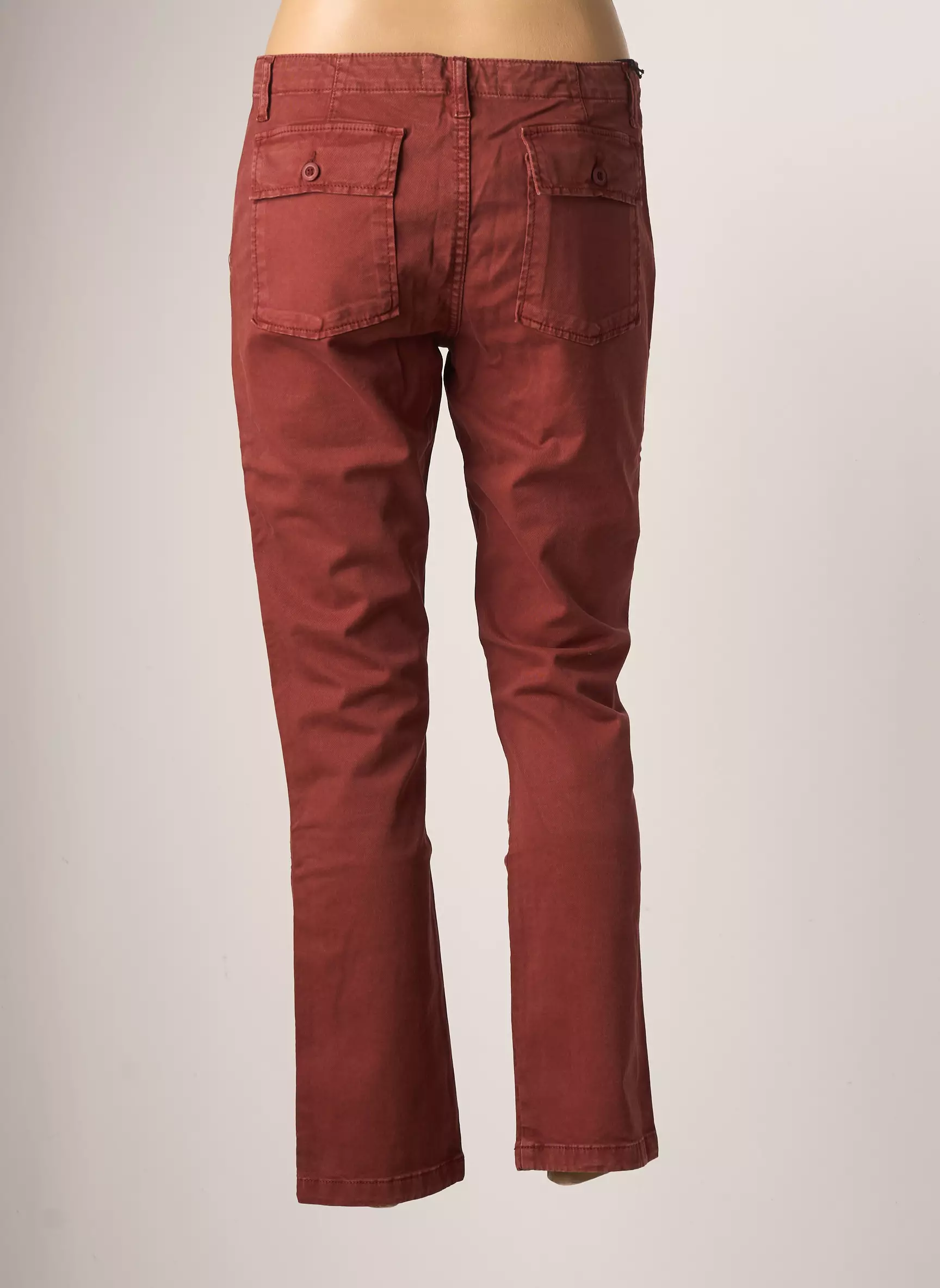 Acquaverde Pantalons Slim Femme couleur marron