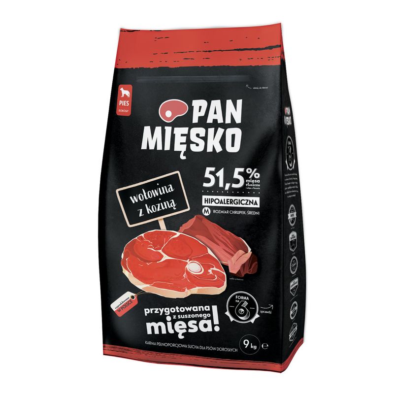 Pan Mięsko Medium Rind mit Ziegenfleisch