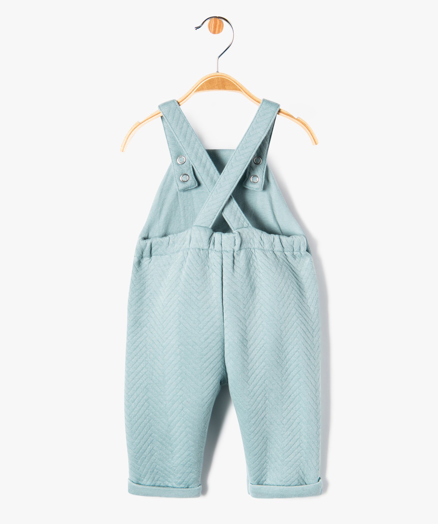 Salopette en molleton imprimé bébé bleu | GEMO