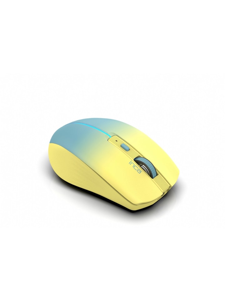 Inca Inca Maus 1600 DPI Wireless Bluetooth 6D Taste 500mAh Akku in Gelb günstig kaufen onesize