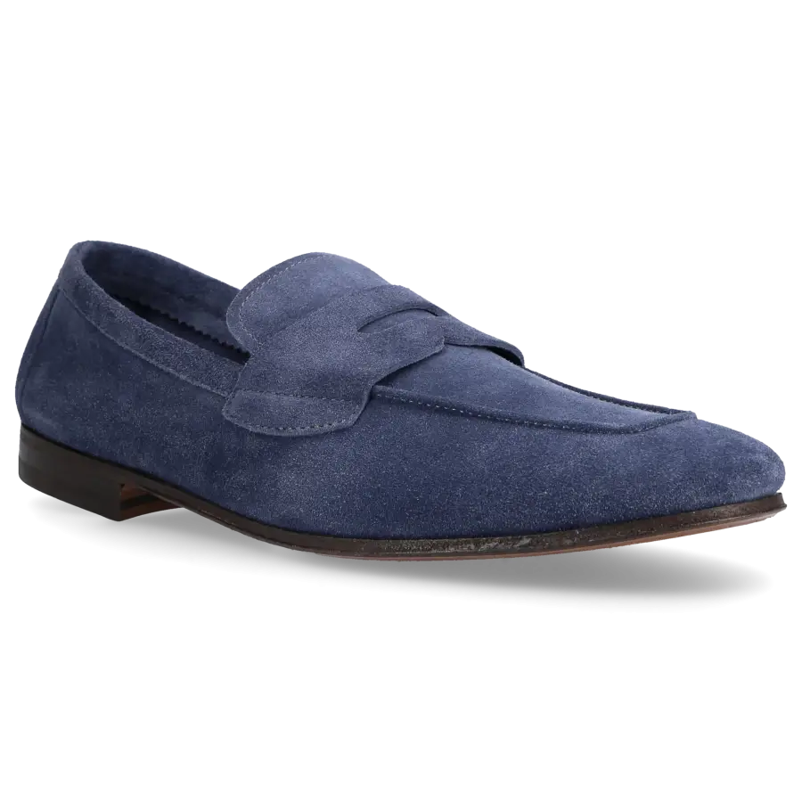 Henderson - Loafer CAPRI Veloursleder - blau