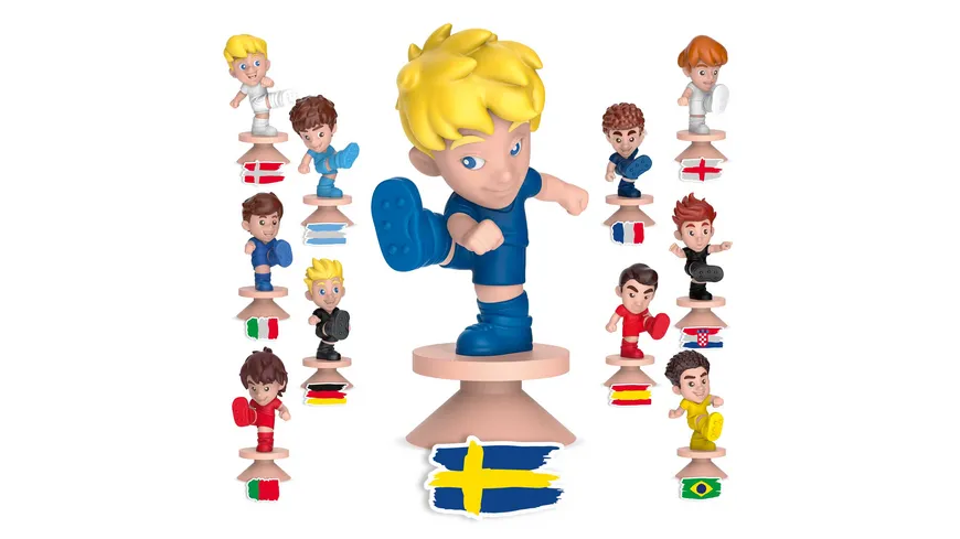CRAZE - INKEE Fußball Badekugel mit Überraschung - 1 von 11 Fussballspielerfiguren 80 g