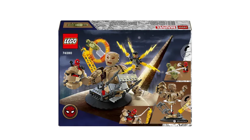 LEGO Marvel 76280 Spider-Man vs. Sandman: Showdown, Superhelden-Spielzeug