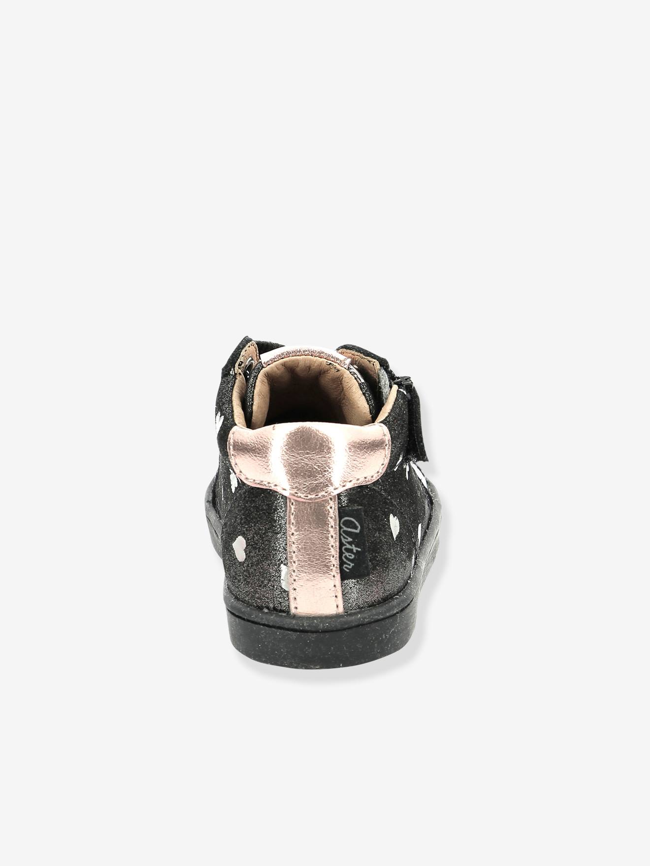 Bottines en cuir fille Wouhou ASTER® marine