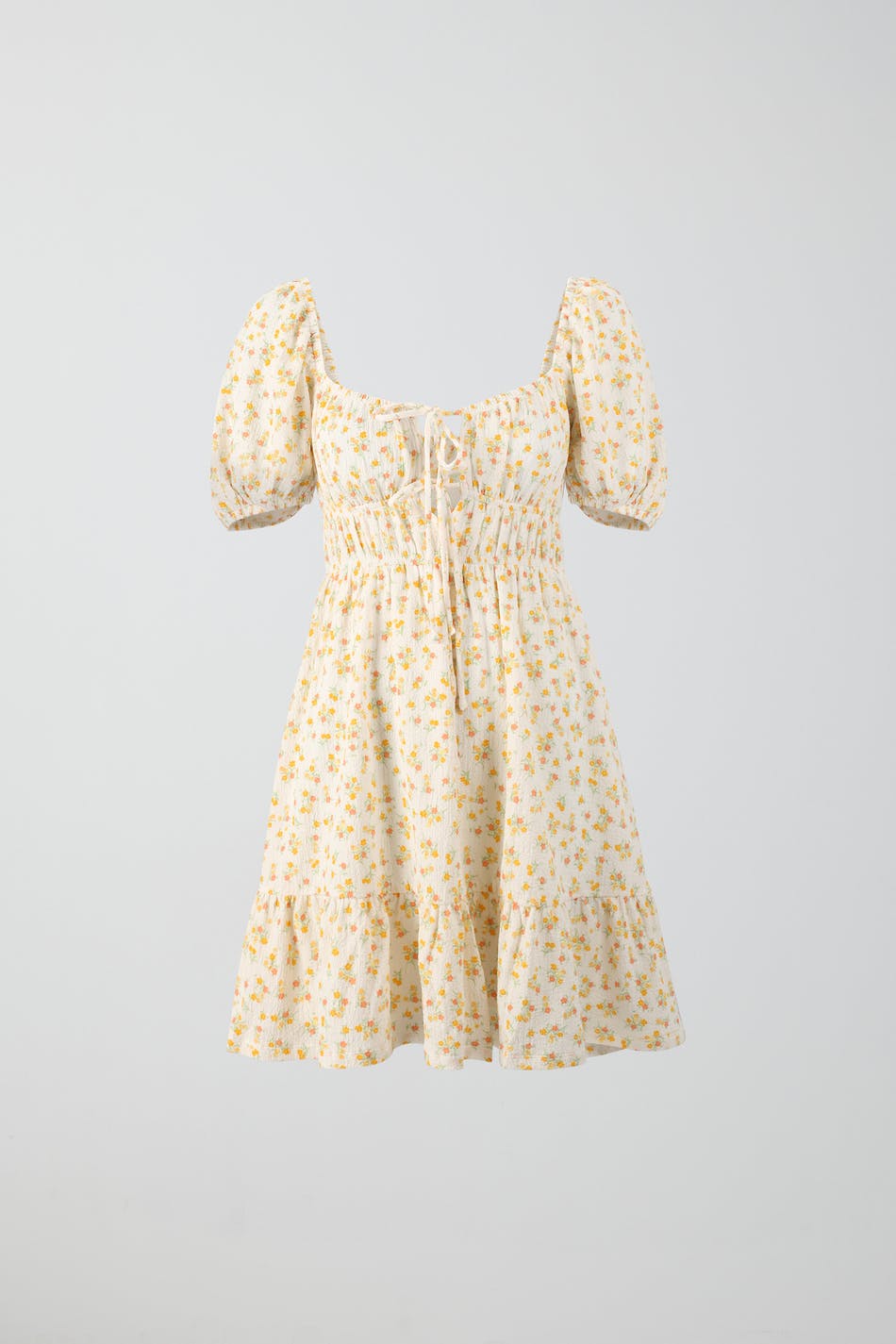 Knot detail mini dress