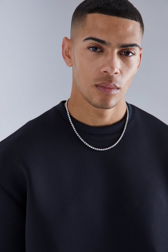 Kastiges Oversize Scuba-Sweatshirt