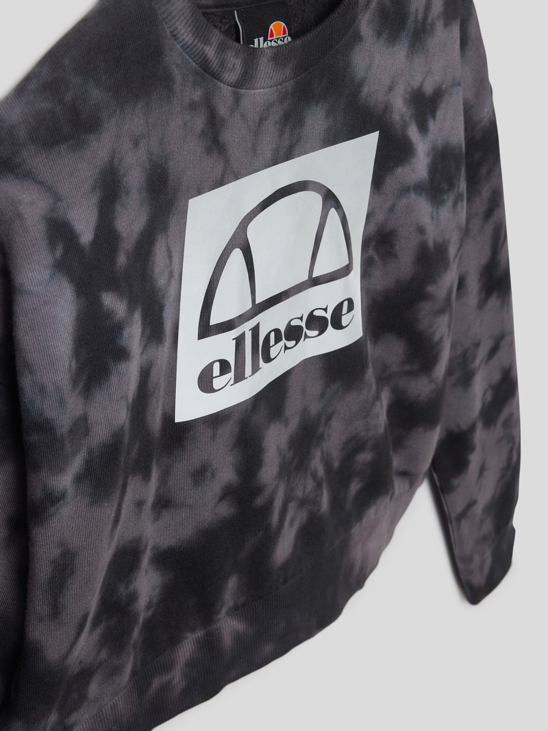 Sweatshirt mit Logo-Print Modell 'Danzara' in schwarz