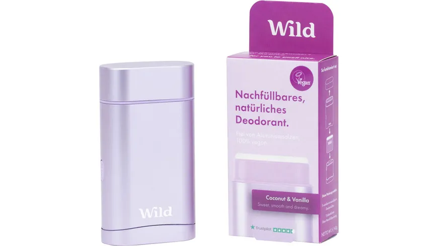 Wild Deodorant Coconut & Vanilla Startpaket 40 g