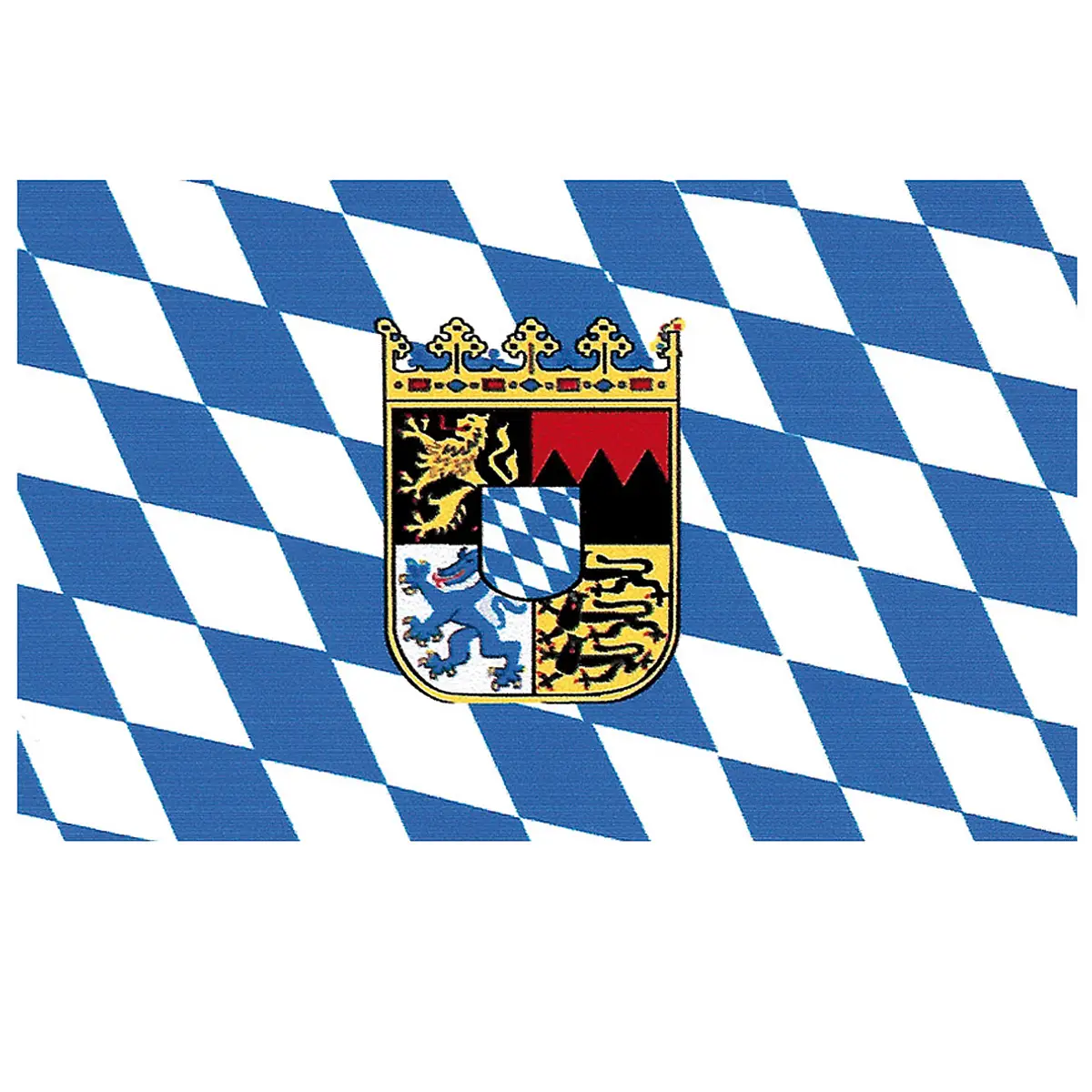 Flagge / Fahne Bayern mit Wappen