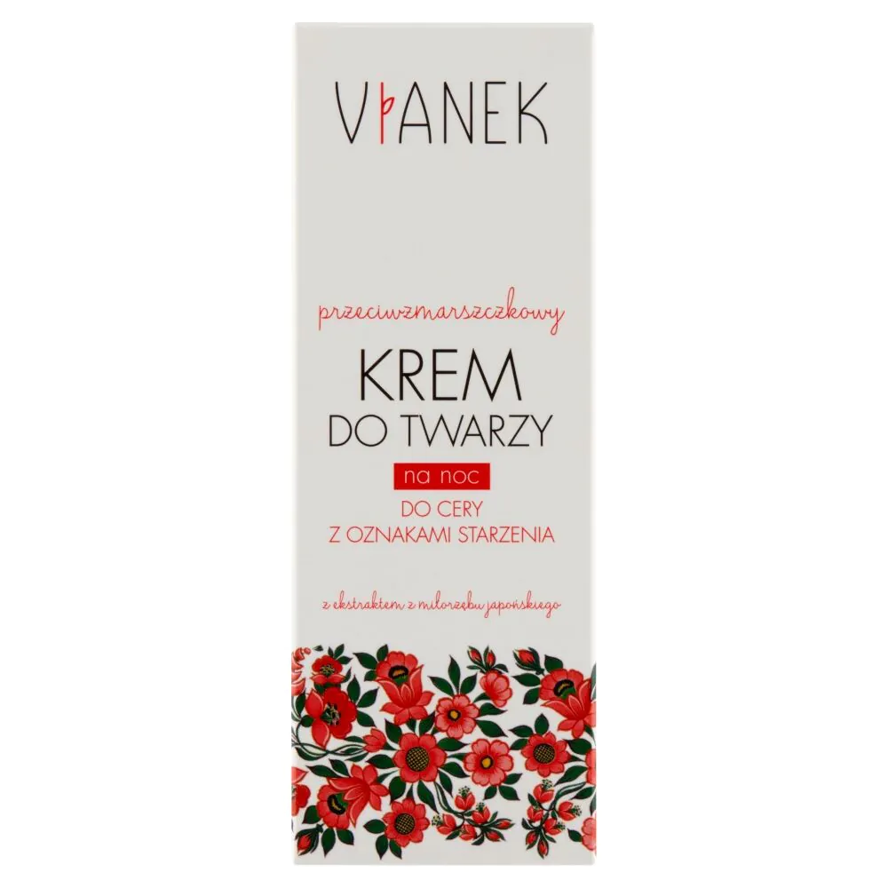 Vianek Noćna krema za lice protiv bora