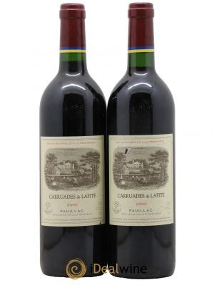 Carruades de Lafite Rothschild Second vin  2000 - Lot de 2 Bouteilles