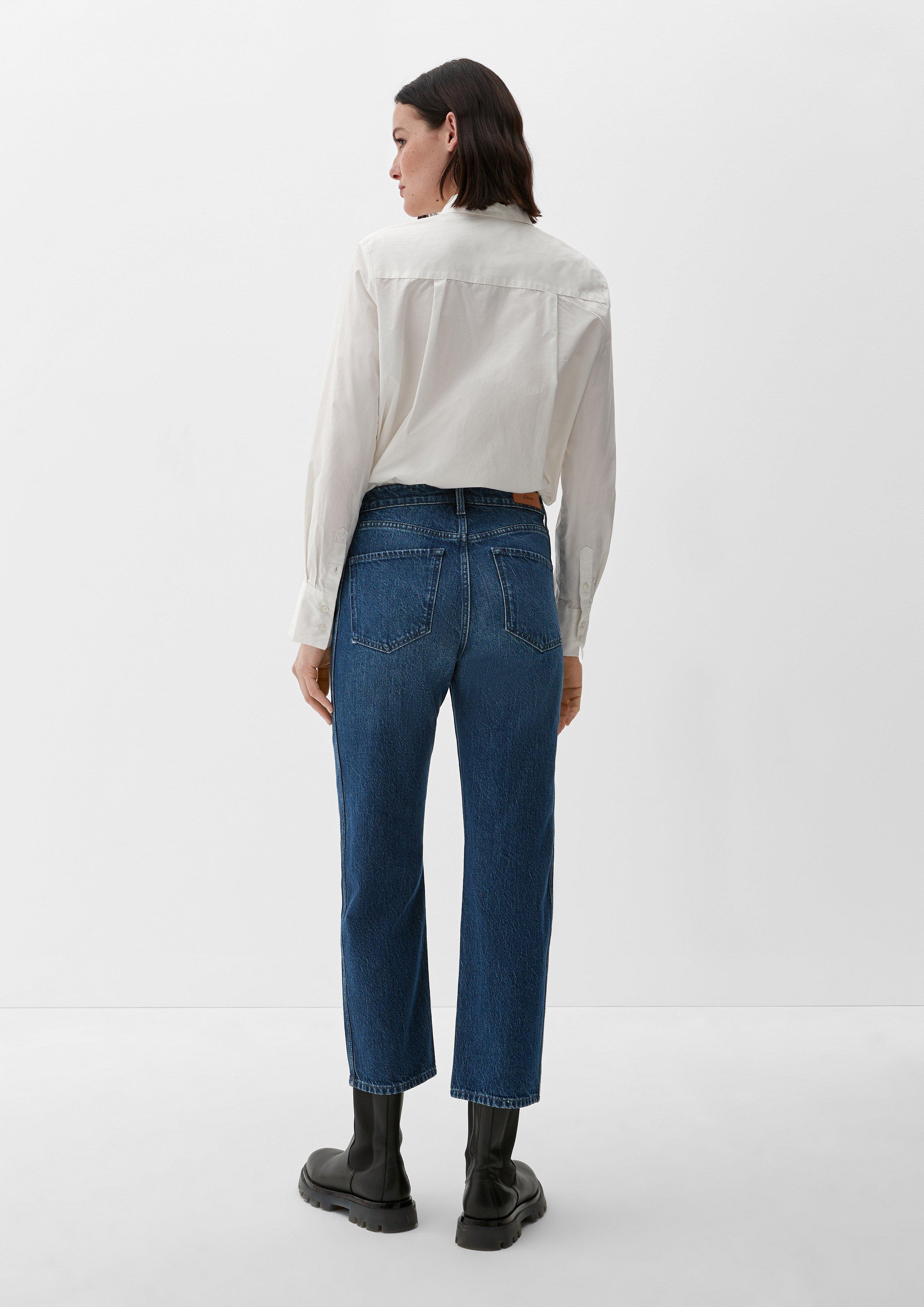 Cropped-Jeans Karolin / Regular Fit / High Rise / Straight Leg   2125429-57Z4