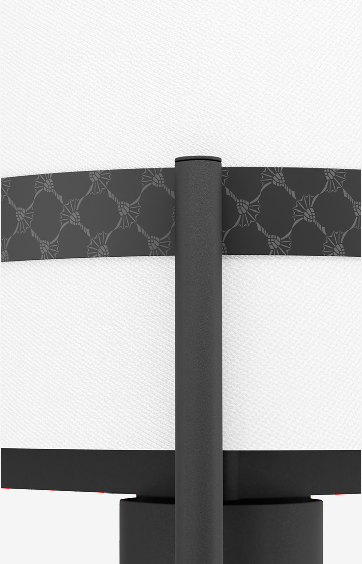 JOOP! ROUND LIGHTS BLACK Tischleuchte, Weiß/Schwarz