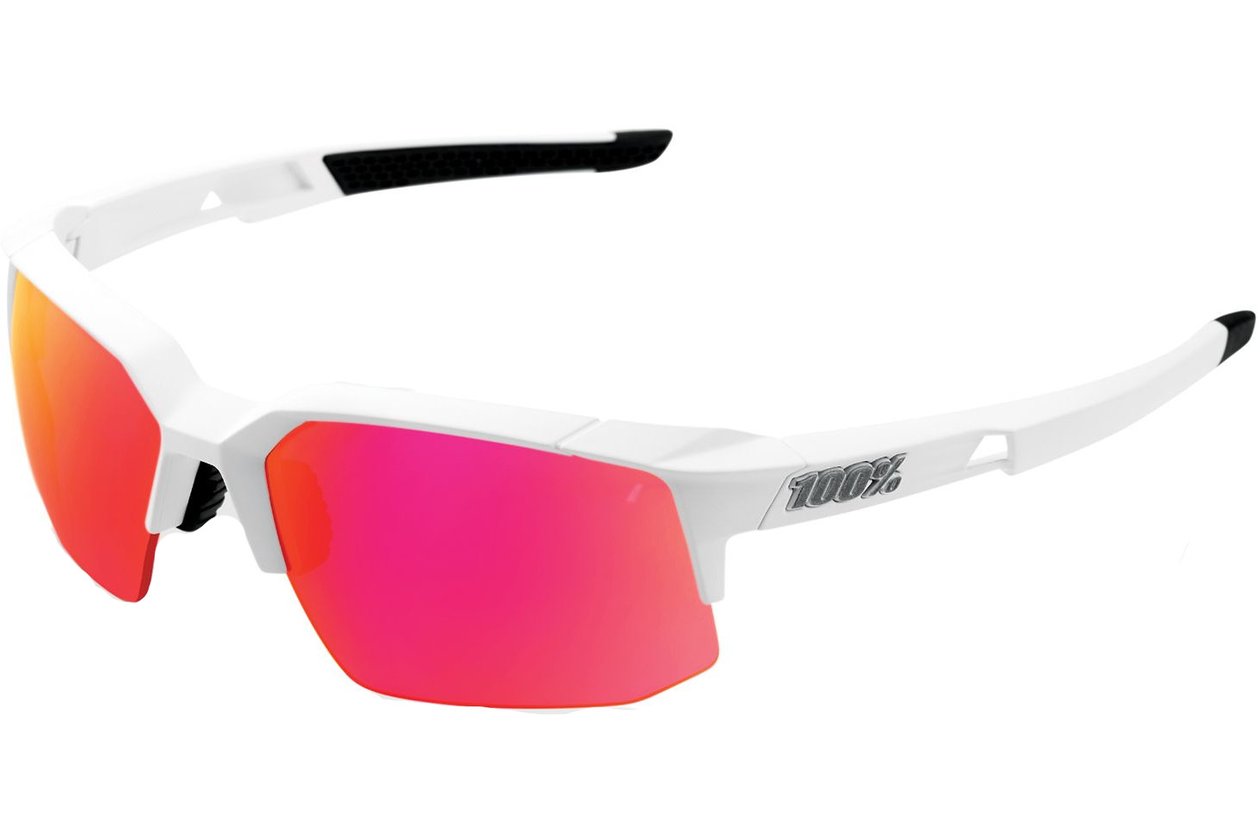 100 Percent Speedcoupe soft tact off white / Purple Multilayer Mirror Le