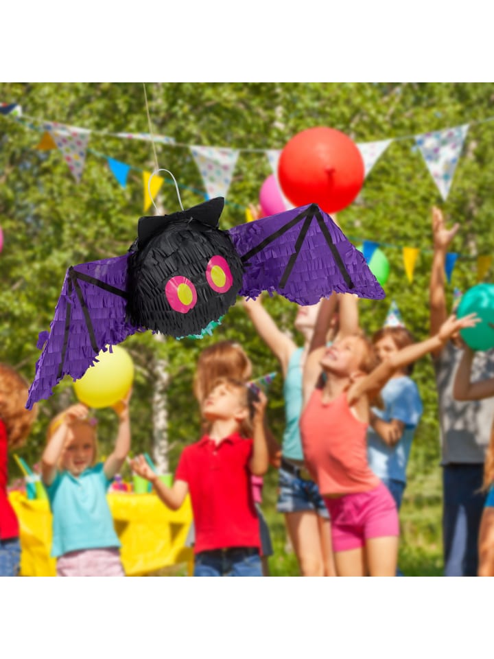 relaxdays Pinata Fledermaus in Schwarz günstig kaufen onesize
