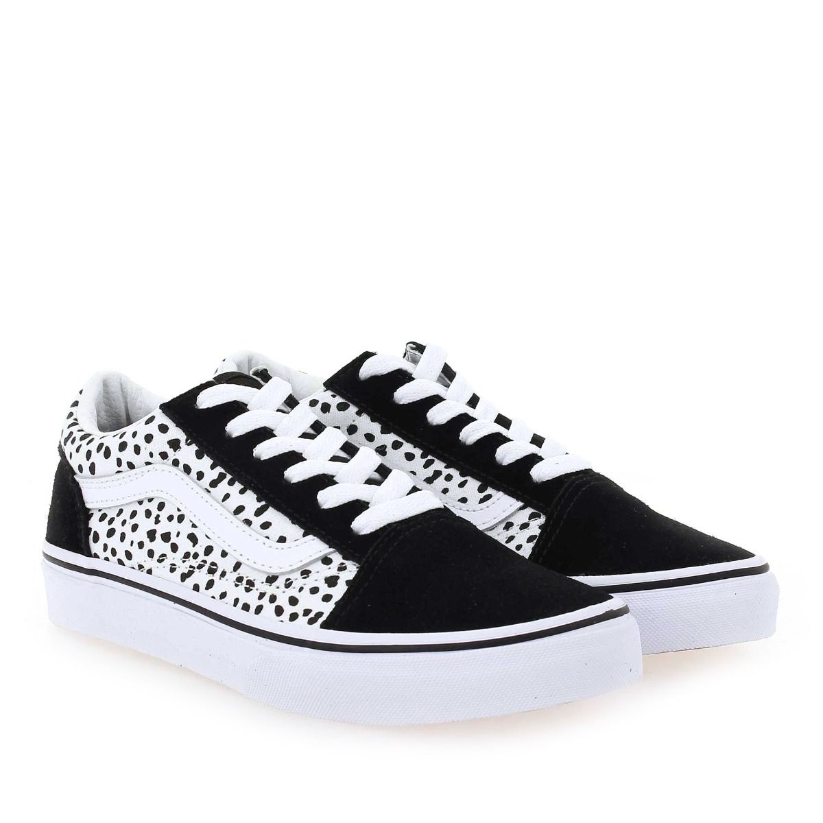 Vans  OLD SKOOL DALMATIAN KIDS - Noir blanc