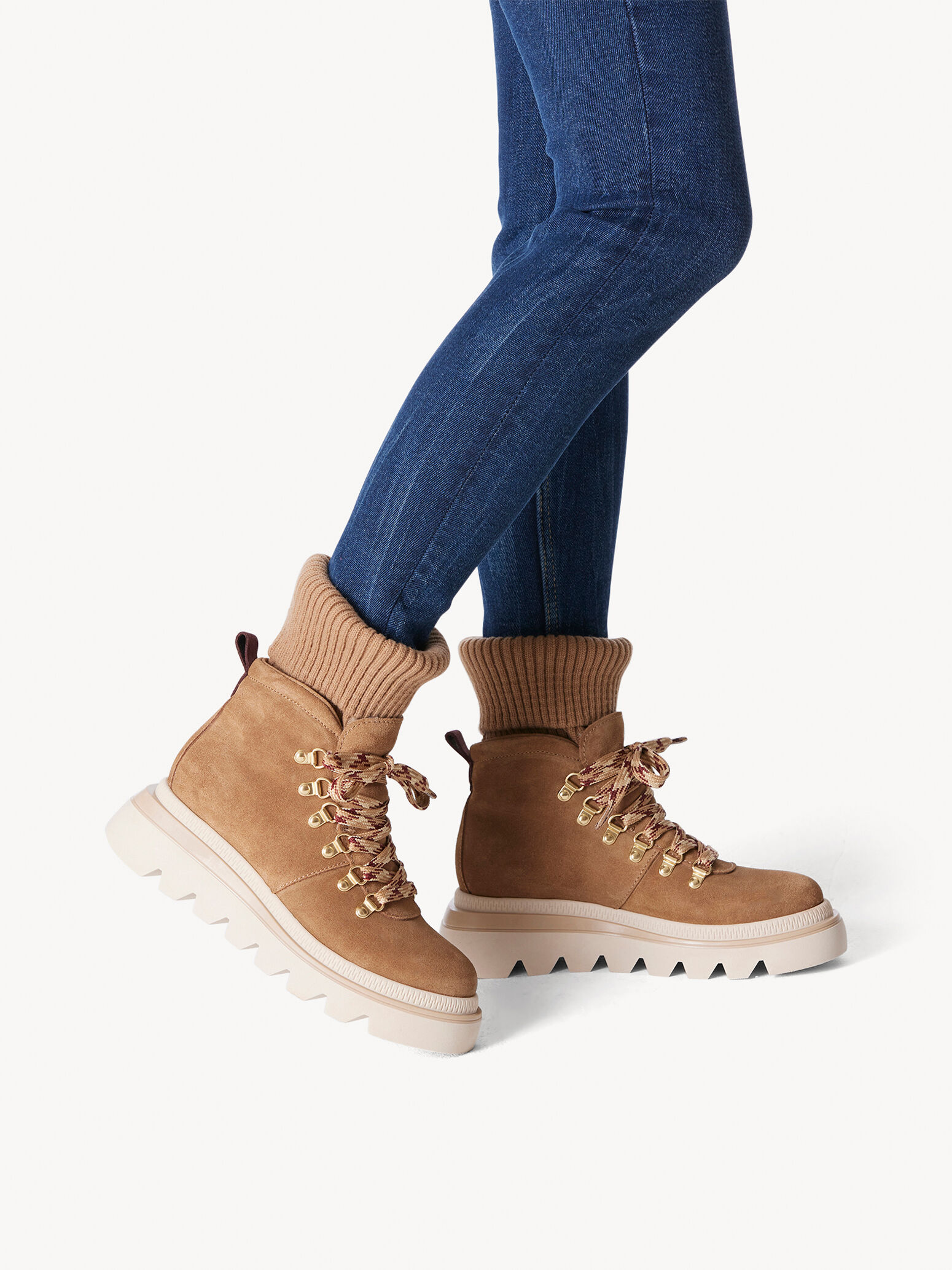 Bottine en cuir - marron doublure chaude
