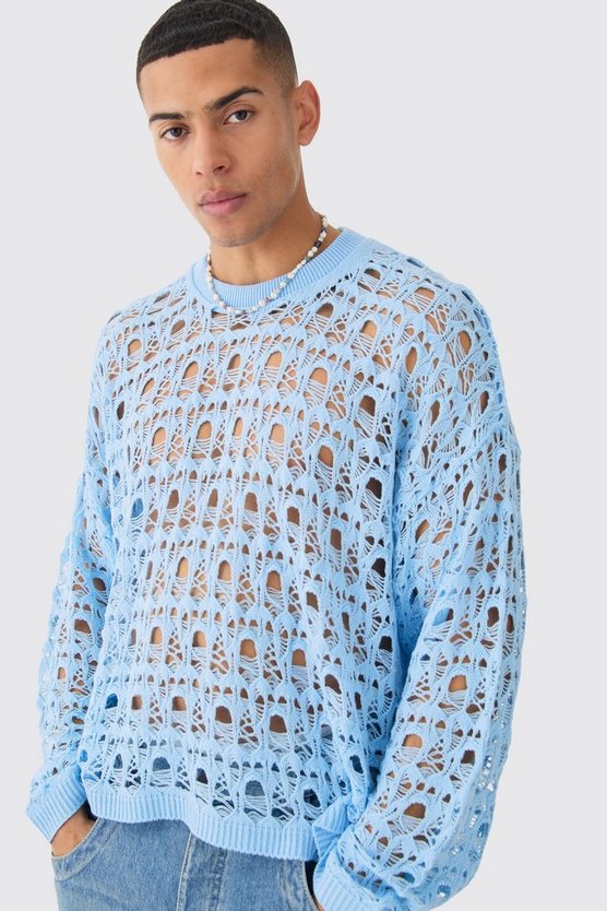 Kastiger Oversize Strickpullover