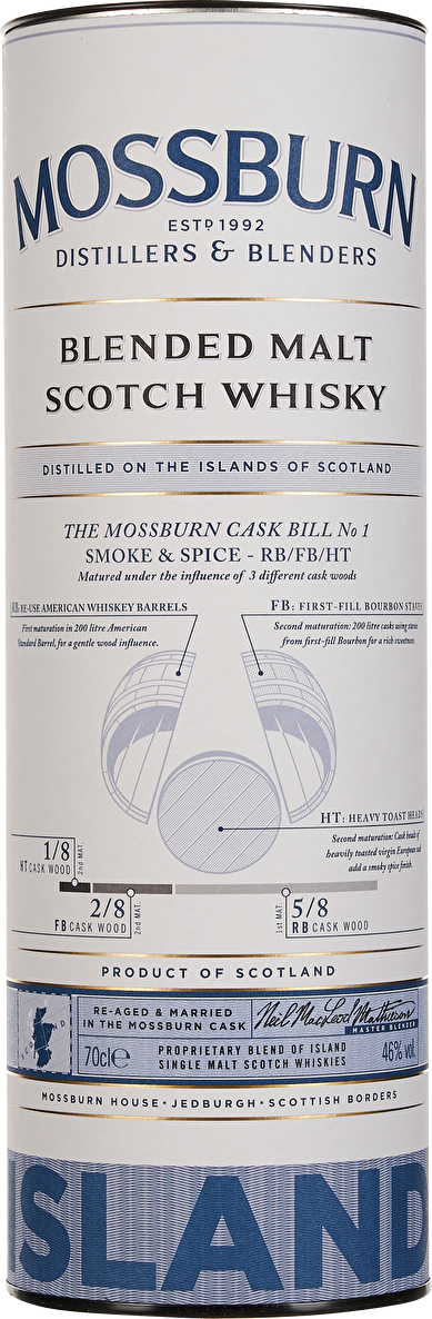 Mossburn Scotch Whisky Blended Malt No. 1 Island 0,7 Liter
