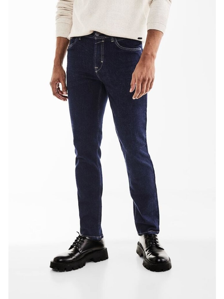 Street One Jeans in dark blue rinsed wash günstig kaufen